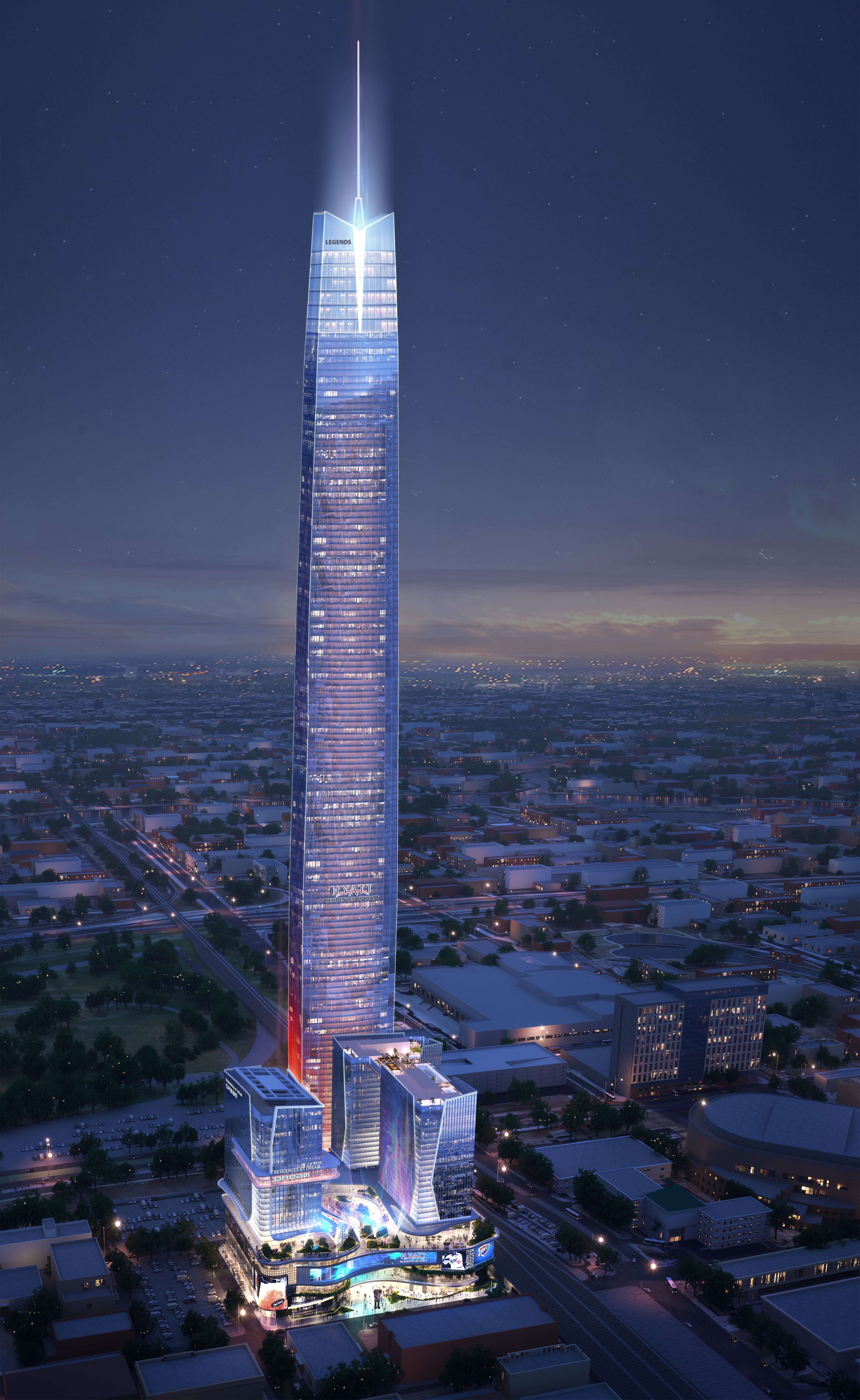 La torre albergará departamentos residenciales, hoteles y oficinas