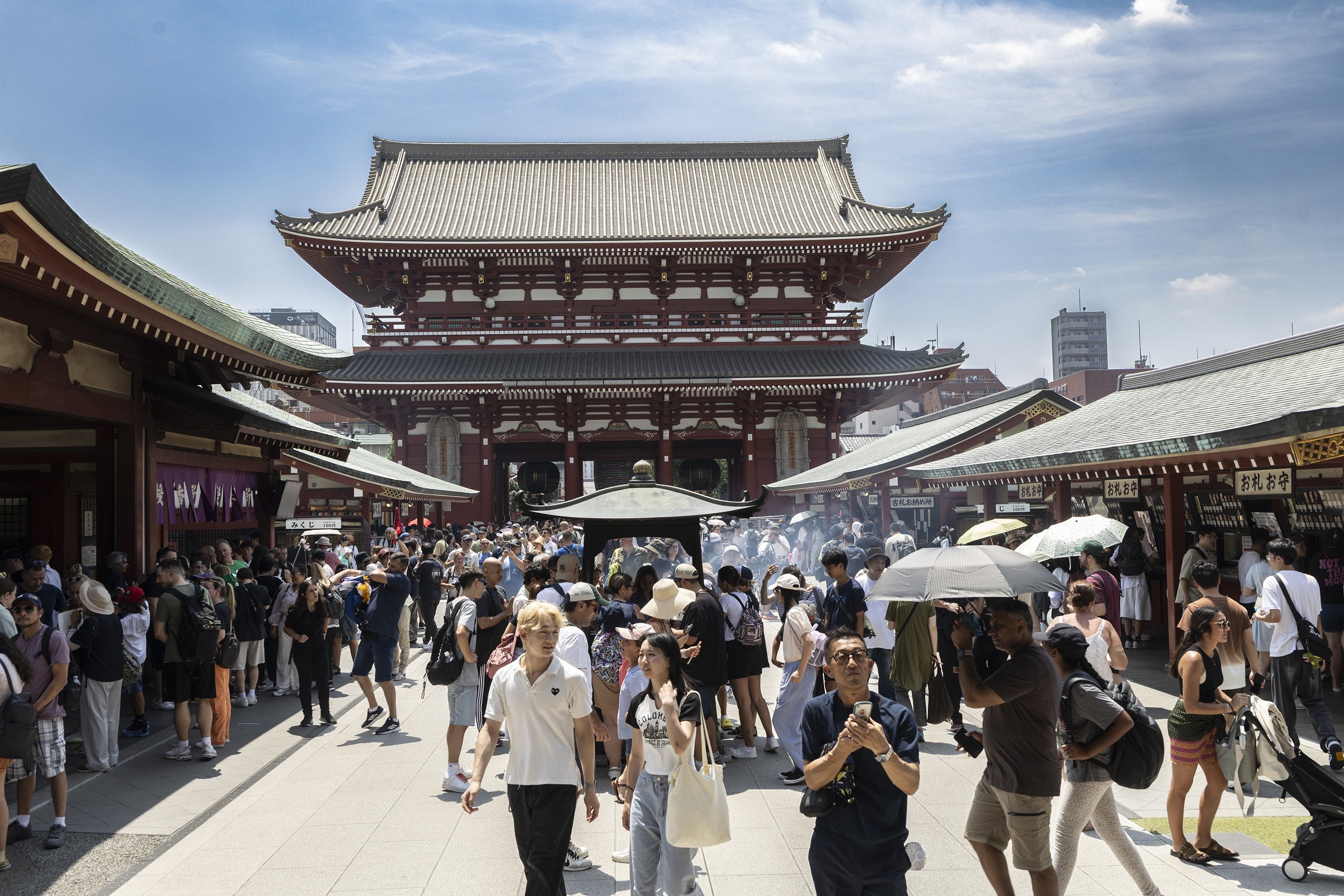 Una imagen del templo Sensoji, en Tokio