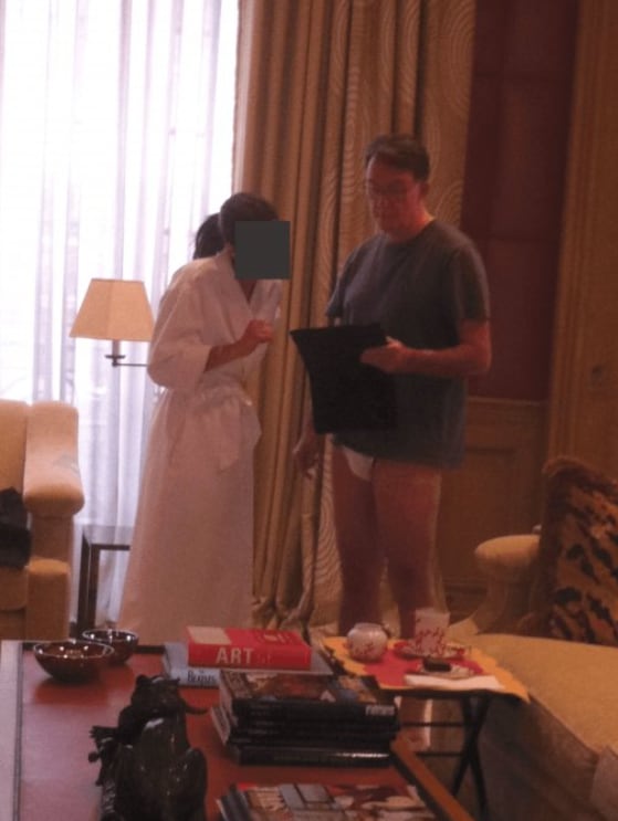 Imagen de Mandelson en ropa interior obtenida de los archivos de Epstein.