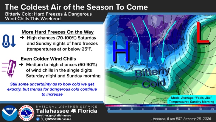 El norte de Florida enfrentará un sábado