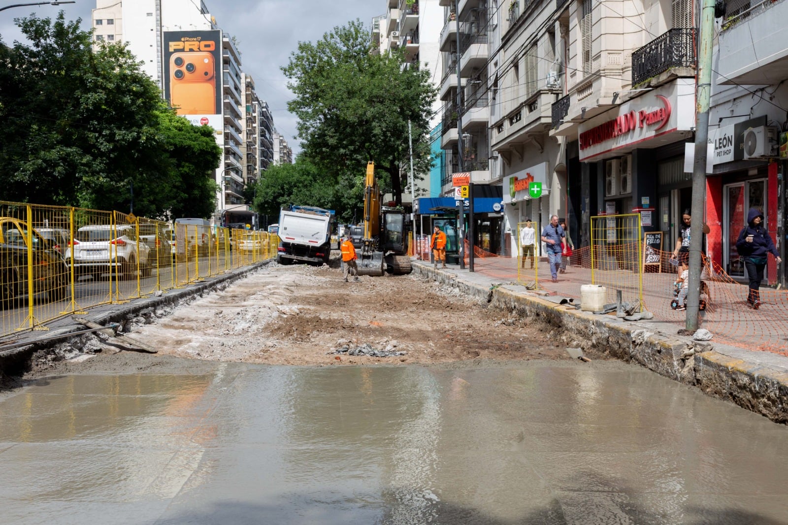 Se reemplazó el asfalto por hormigón (Foto: Prensa GCBA)