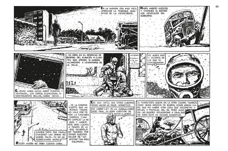 La historia del Eternauta transcurre en las calles de Buenos Aires