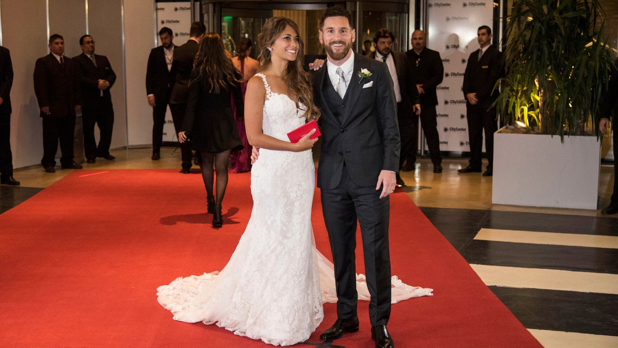 Antonela Roccuzzo y Lionel Messi se casaron el 30 de junio de 2017 en el City Center de Rosario