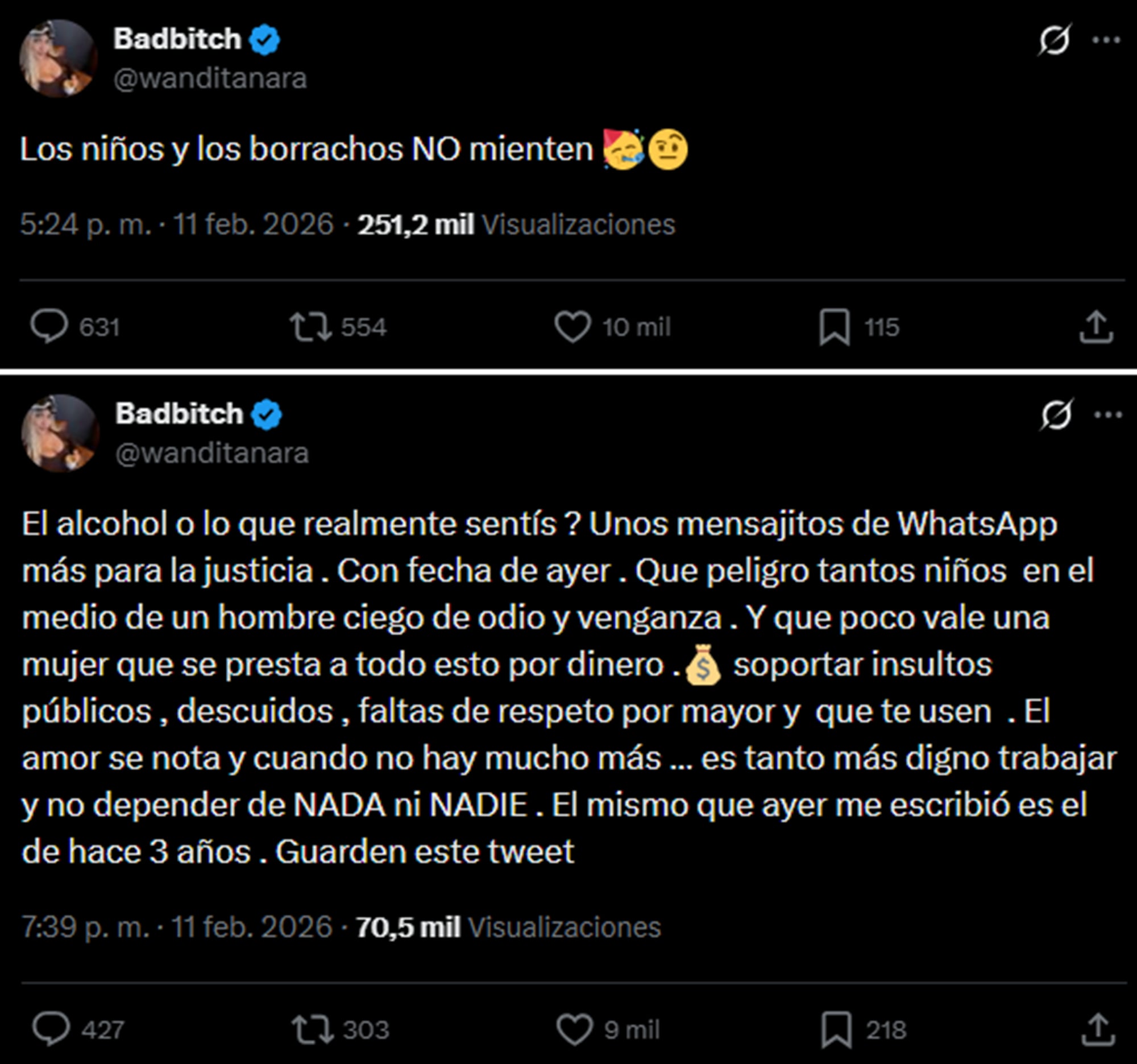 Wanda Nara apuntó duramente contra Mauro Icardi en redes