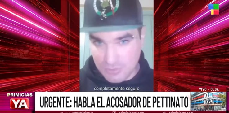 El acosador de Pettinato y Sofía Gonet rompió el silencio (Foto: Captura TV)