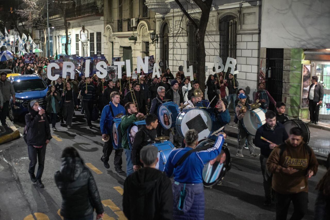 Una de las consignas que congregó a la militancia fue la libertad de Cristina Kirchner.