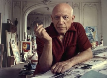 Picasso en Cannes, Francia, 1956 (Foto: Getty Images)