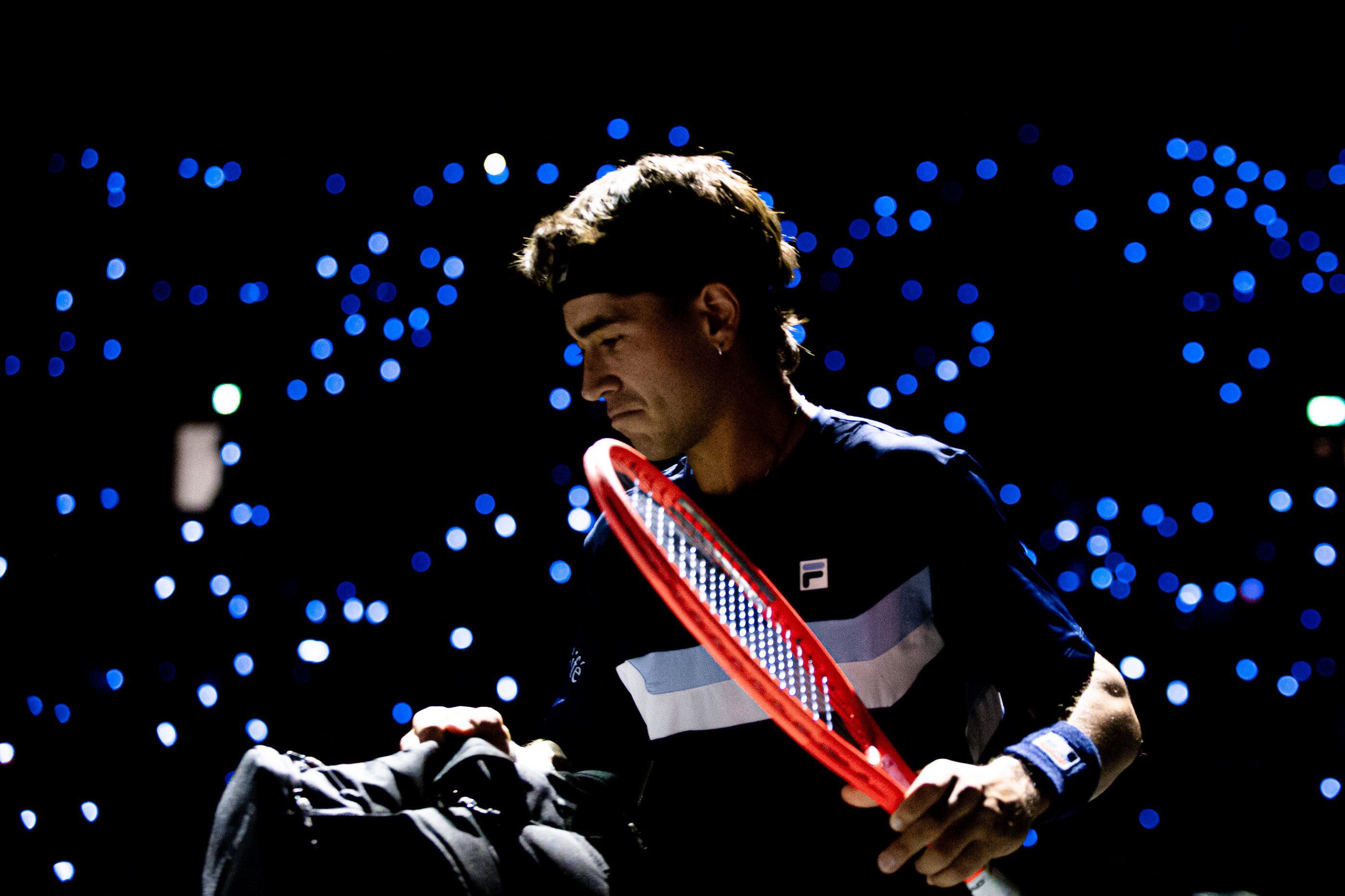 Con la serie definida, Comesaña jugó el cuarto punto (perdió con De Jong) y se convirtió en el jugador argentino N° 91 en debutar en la Copa Davis