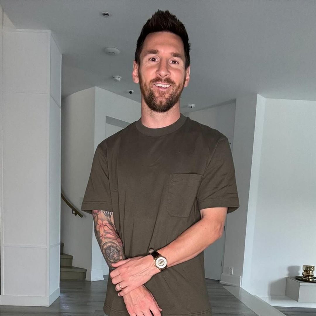 Leo Messi compartió en sus redes postales de la intimidad de su familia antes de asistir al partido de NBA (Foto: Instagram @leomessi)