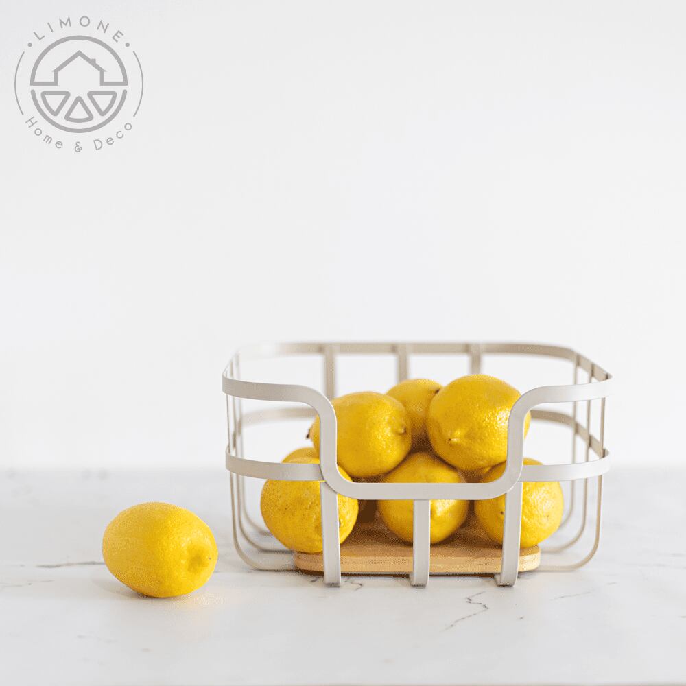 Una frutera (o tantas cosas más) con un diseño muy atractivo, uno de las tantas opciones dentro del catálogo de Limone.