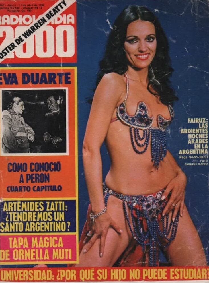 En 1975, Fairuz fue tapa de Radiolandia 2000 y su fama iba en ascenso