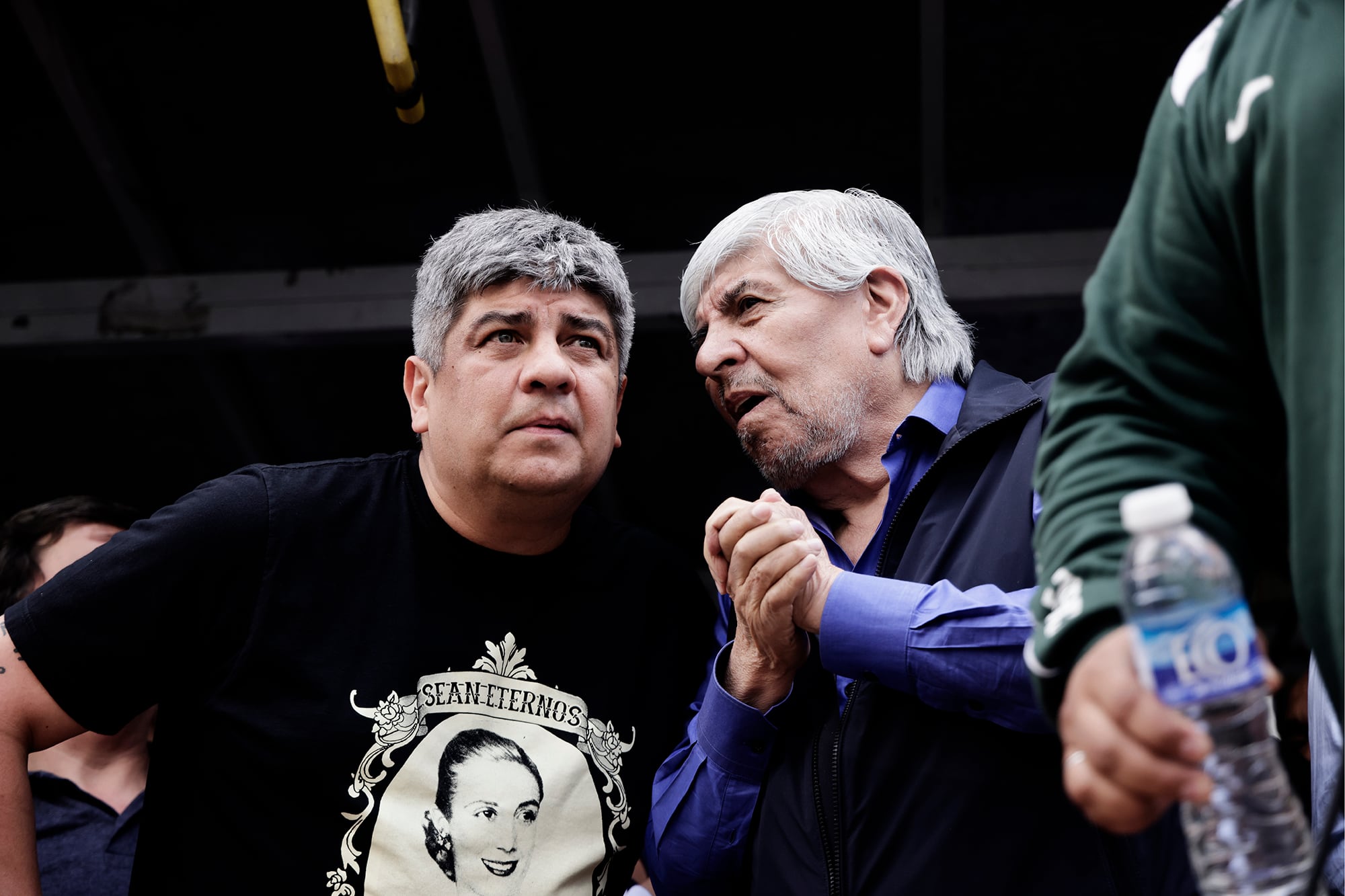 Pablo Moyano y su padre, Hugo; una dinastía al frente del Sindicato de Camioneros