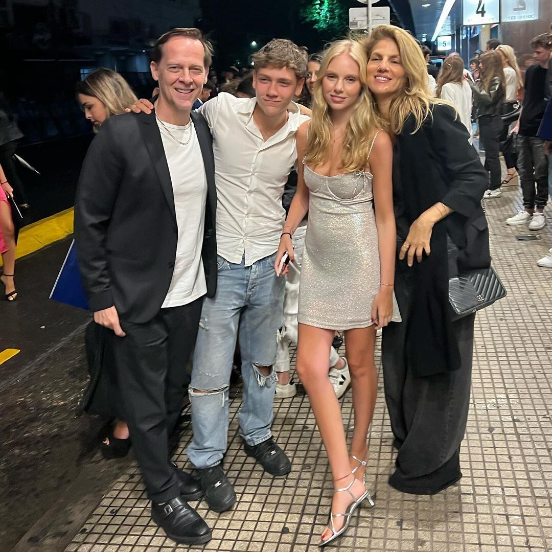 Matías Martin, Alejo, Mia y Natalia Graciano (Foto: Instagram @matiasmartin)