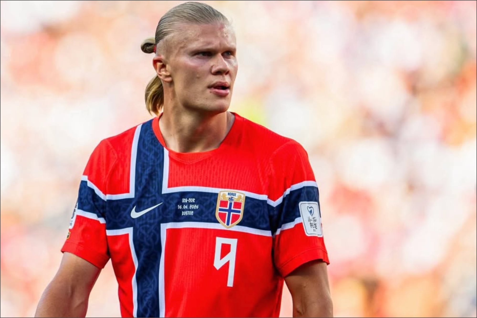 Erling Haaland, de Noruega, que se mide ante Costa de Marfil