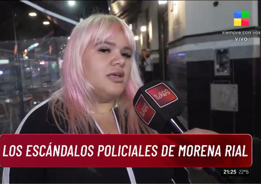 En LAM (América) recordaron los conflictos policiales que involucraron a Morena Rial (Foto: Captura de video / LAM)