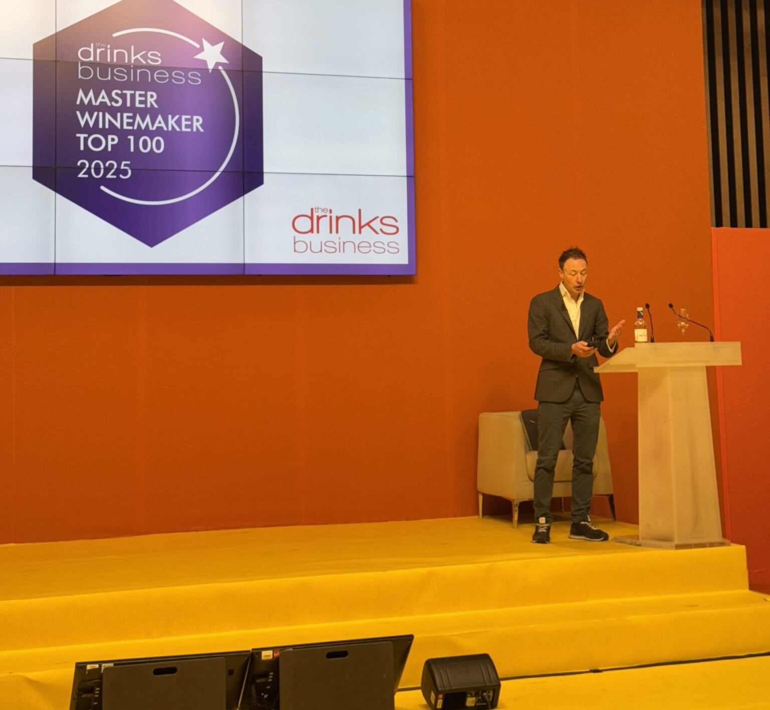 Ceremonia de entrega de premios en París