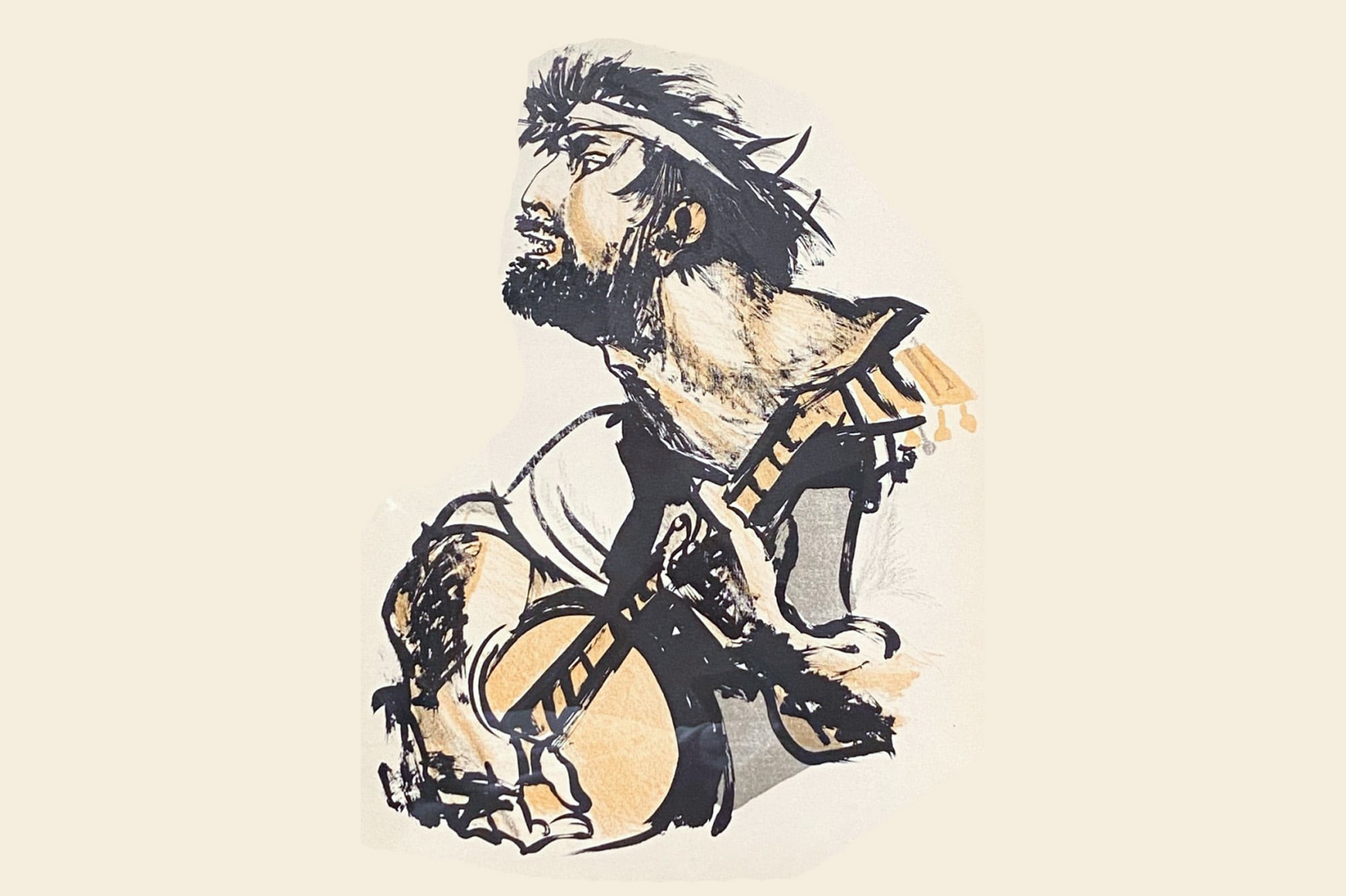 Litografía sobre Martín Fierro