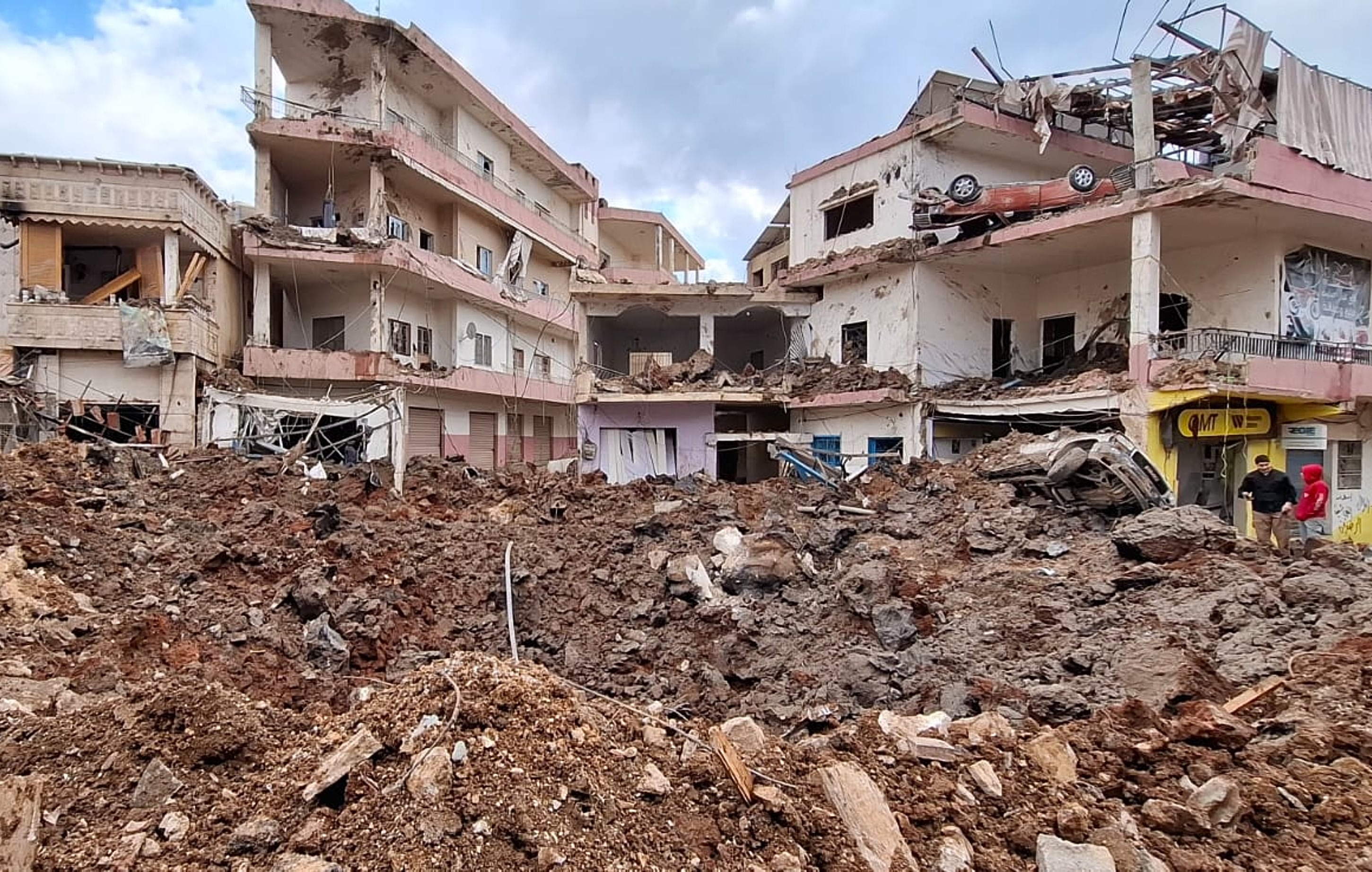 Los destrozos por los ataques aéreos en Líbano.