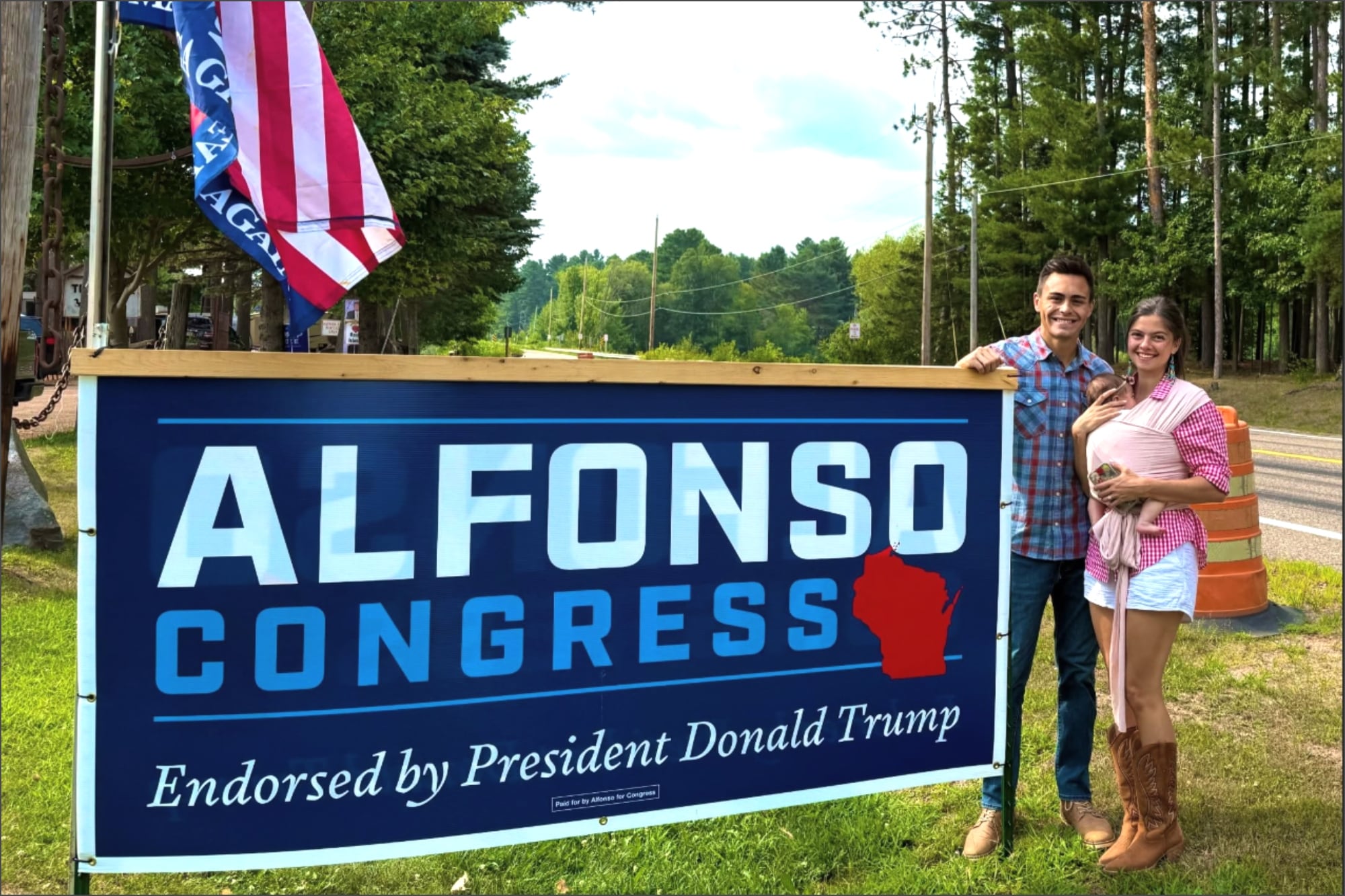 Michael Alfonso, yerno del secretario de Transporte Sean Duffy, ganó las primarias republicanas para el 7° distrito congressional de Wisconsin
