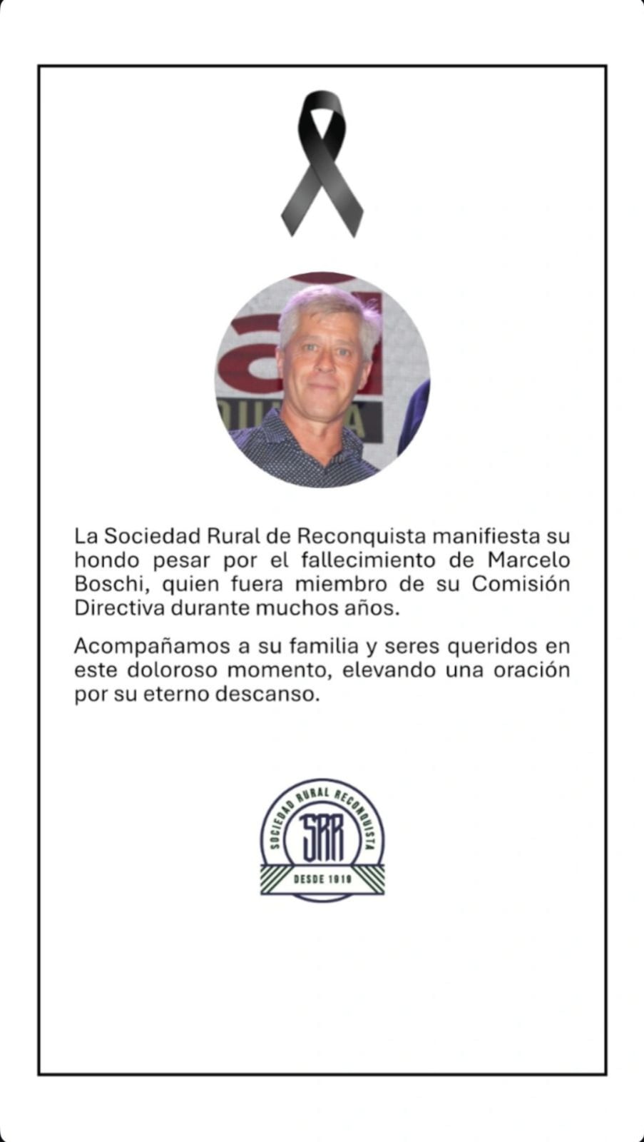 Comunicado de la Sociedad Rural de Reconquista