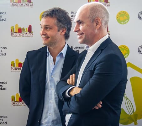 Larreta como jefe de Gobierno Porteño y De Andreis en su rol de Secretario General de la Presidencia, en una imagen de 2019