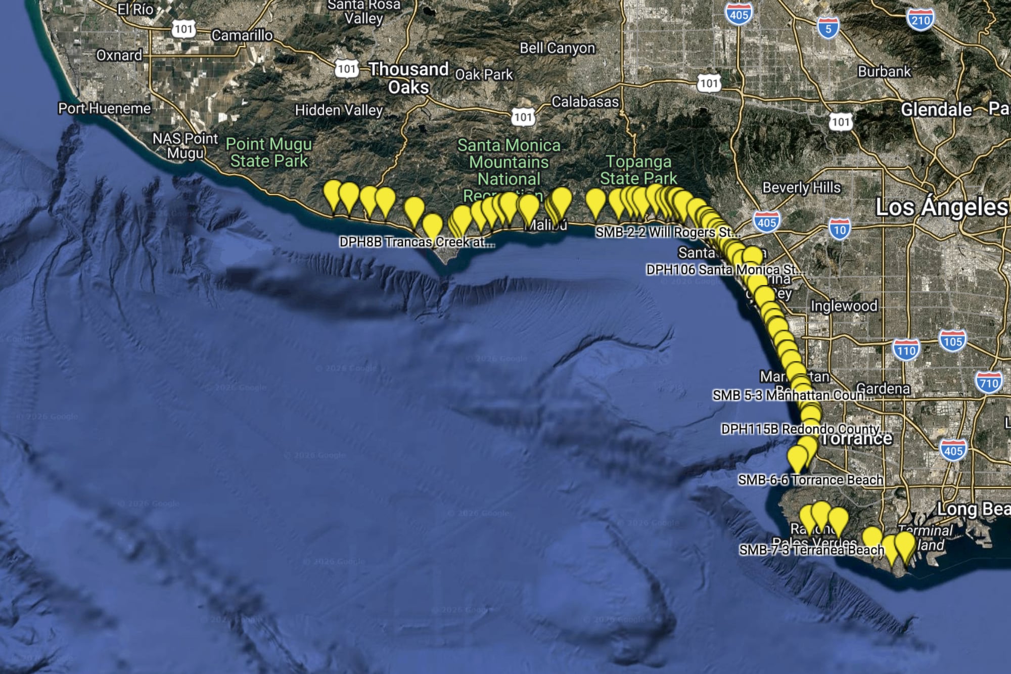 Algunas playas presentan restricción total en toda el área de baño