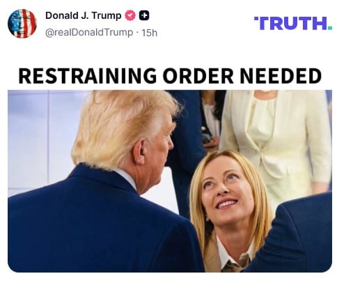 Nuevo y brutal ataque de Trump a Meloni antes de una crucial cumbre de la OTAN