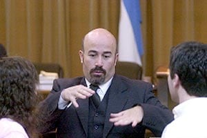 Alfredo Pesquera en los tribunales de Quilmes