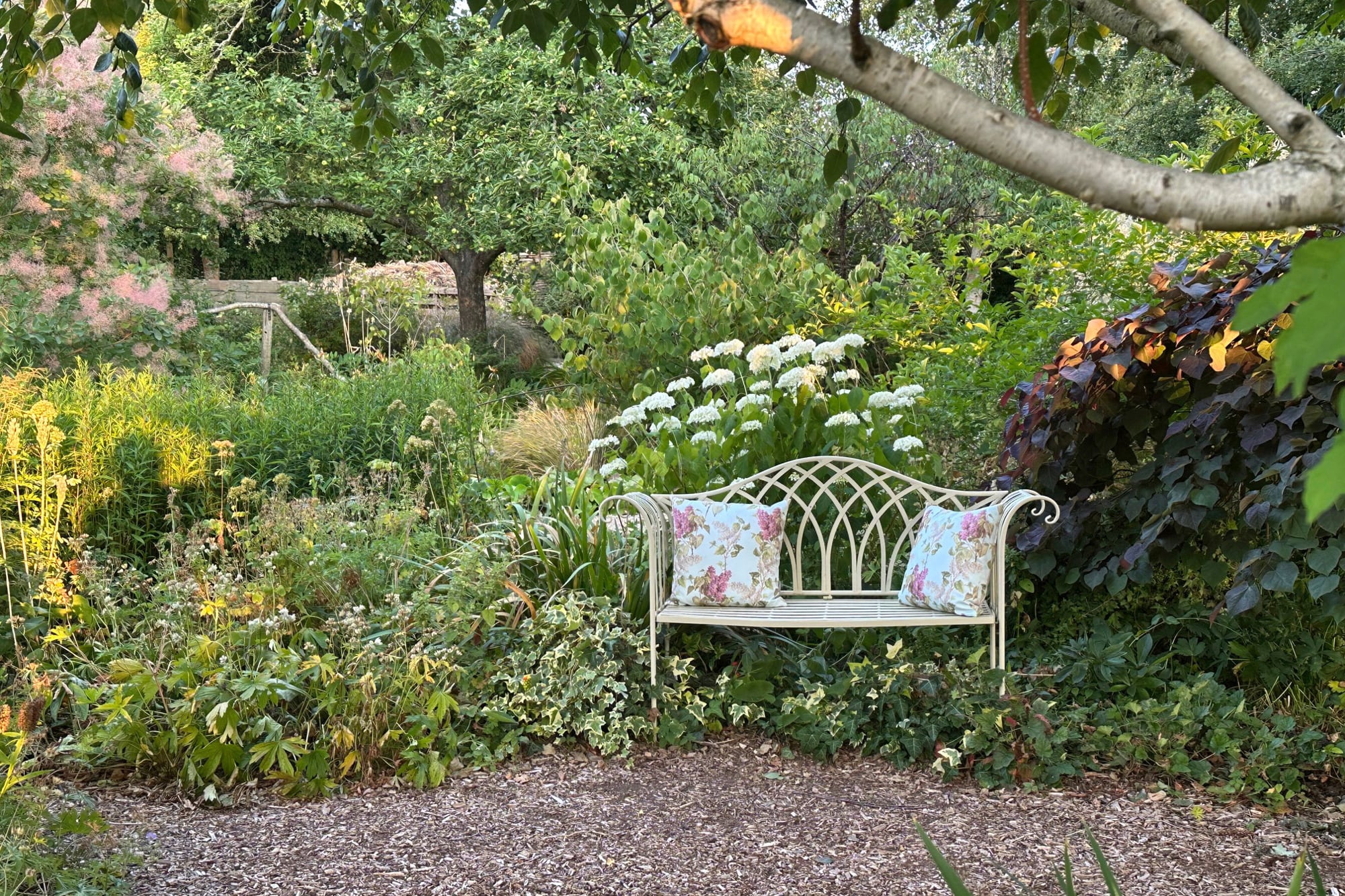 Vista de Woodland Garden.