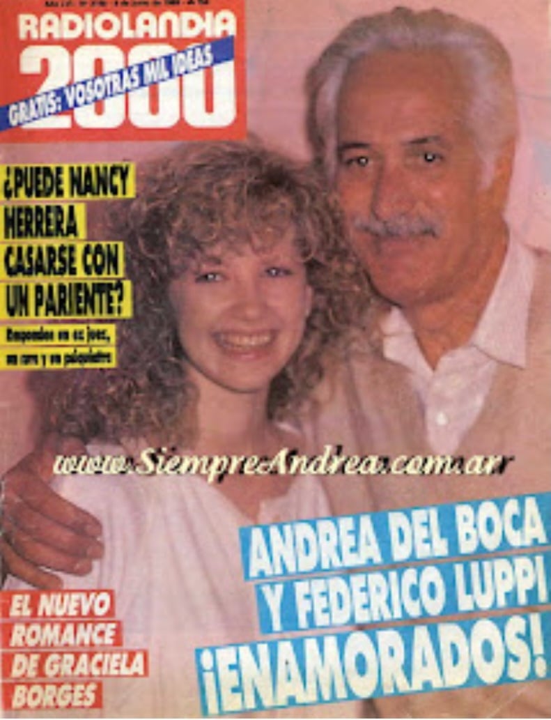 Un amor sorpresivo: Federico Luppi y Andrea del Boca en la tapa de Radiolandia 2000
