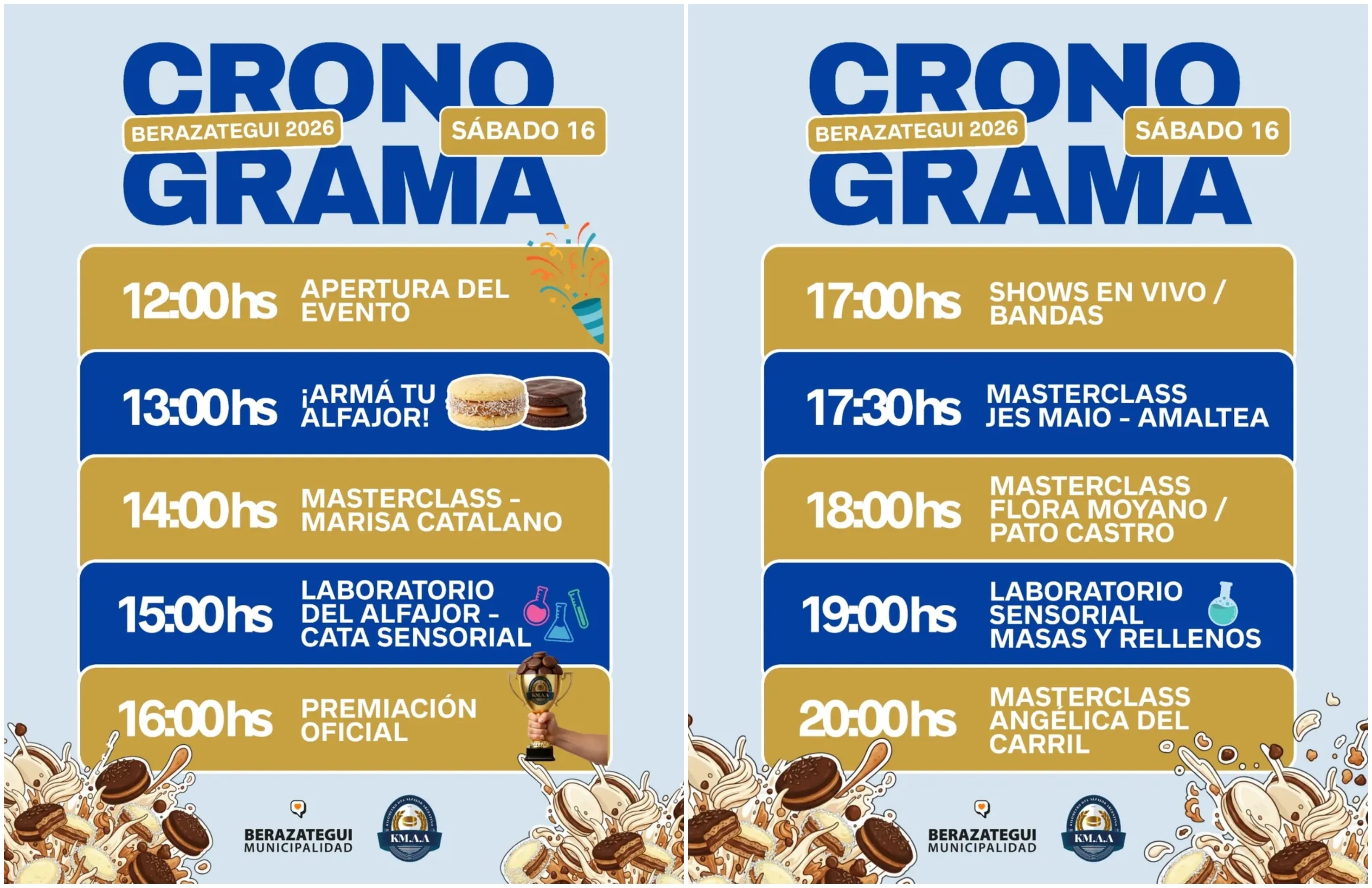 Cronograma de la FIesta del Alfajor en Berzategui: Sábado