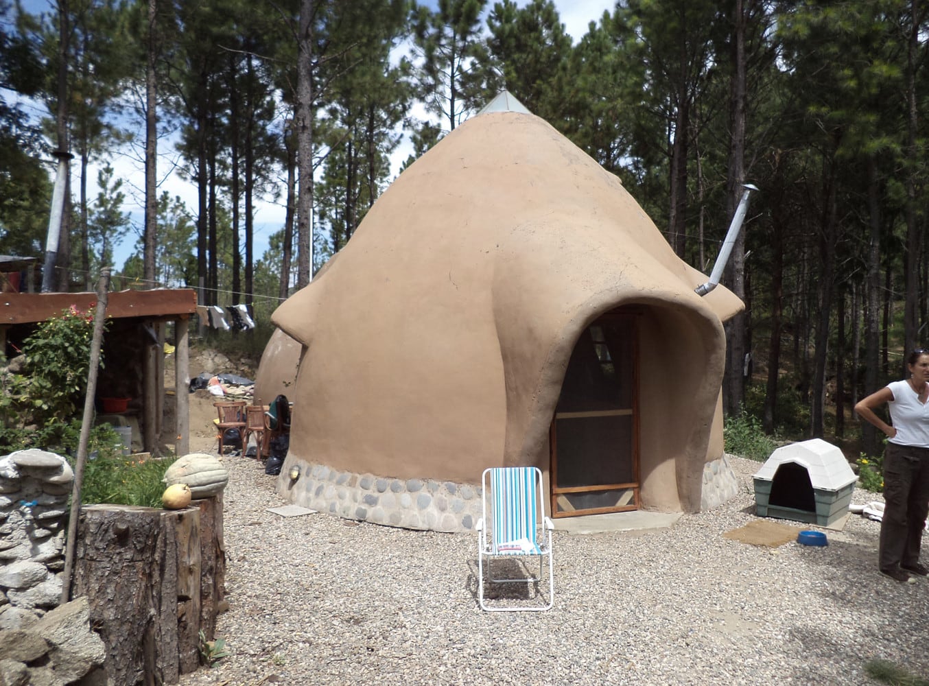 La casa de barro en el Valle de Calamuchita, Córdoba