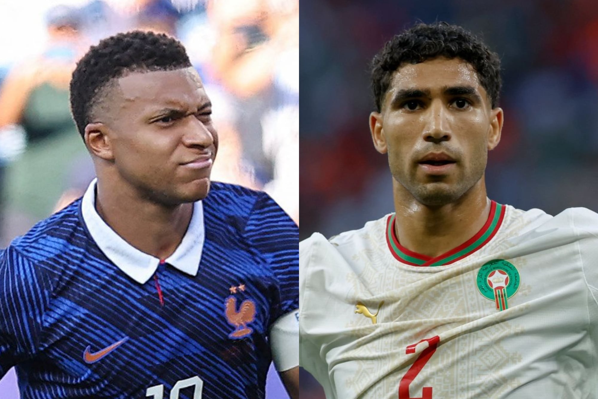 Kylian Mbappé y Achraf Hakimi, dos figuras cara a cara en Francia vs. Marruecos