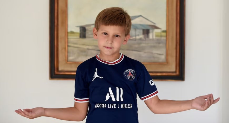 Benjamín Equiza tiene 11 años y cursa el segundo año del secundario