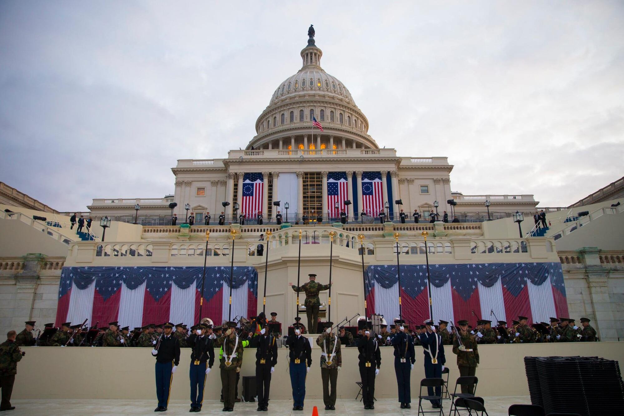 La plataforma de la 60 ceremonia inaugural presidencial tendrá más de 920 metros cuadrados