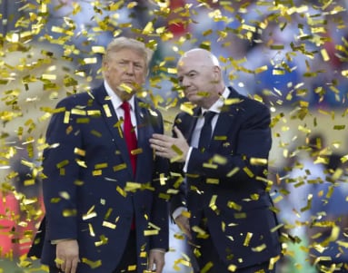 El presidente norteamericano y el número uno de la FIFA supieron tejer una relación durante el último Mundial