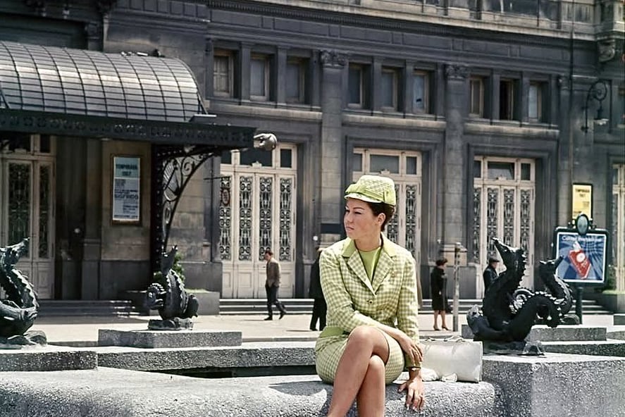 La antigua plazoleta del Colón entre Cerrito y 9 de Julio