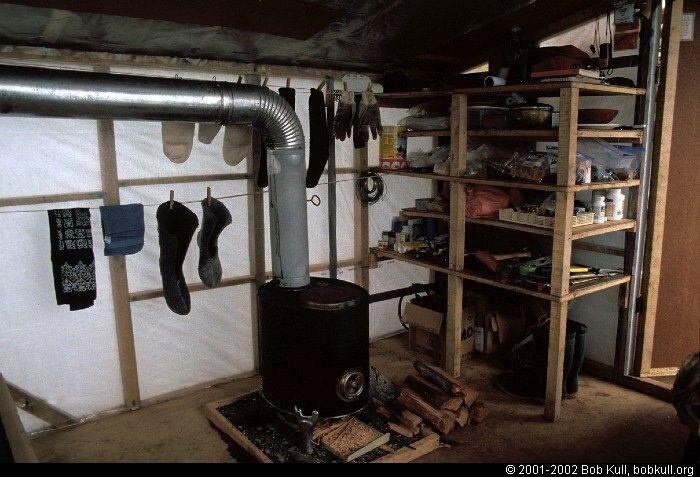 Bob Kull mantenía su cabaña caliente con propano