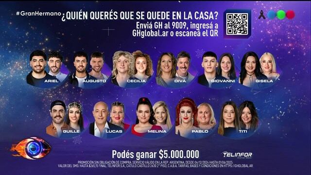 La placa de nominados de la semana