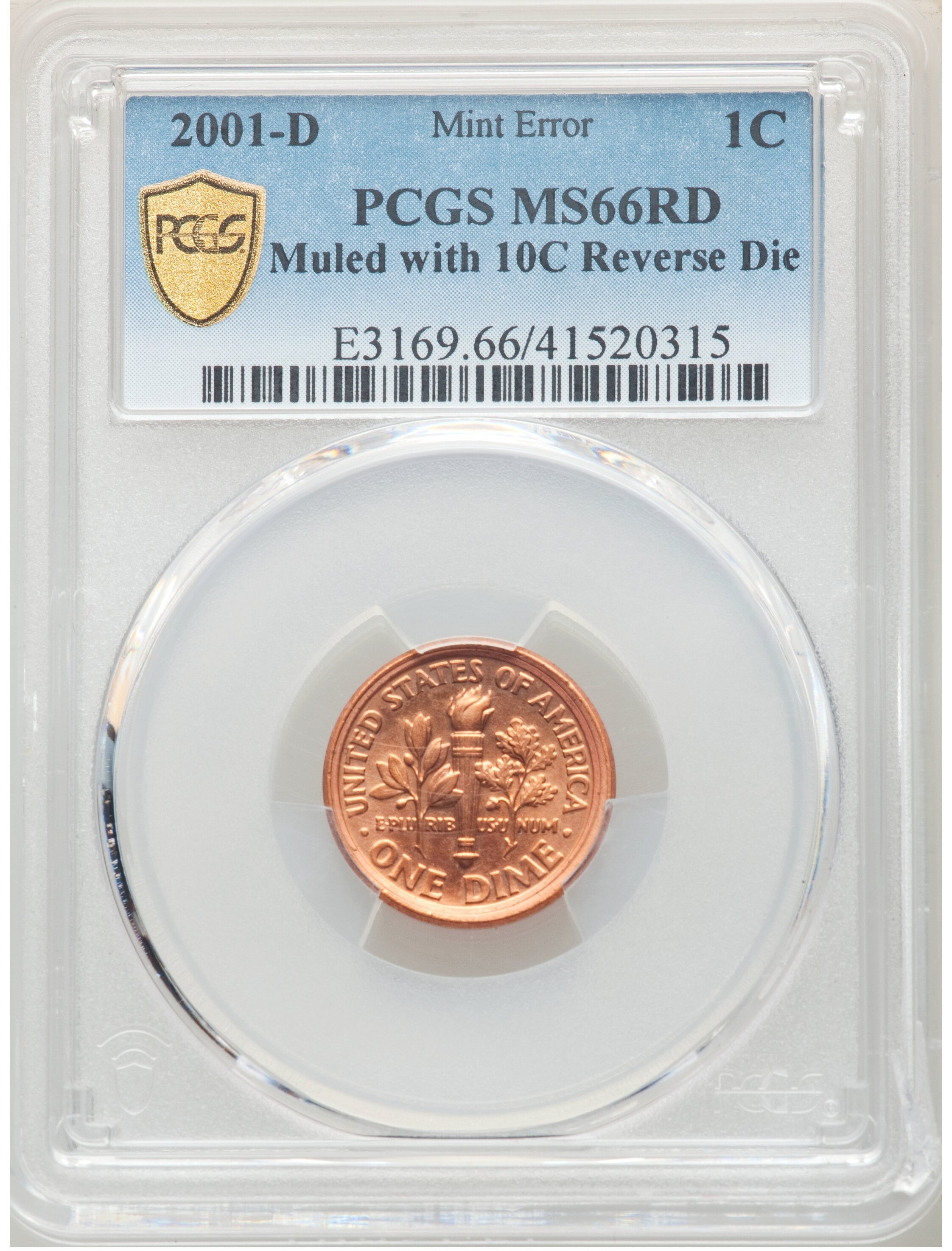 El centavo valioso recibió la calificación de MS66RD debido a su buen estado de conservación