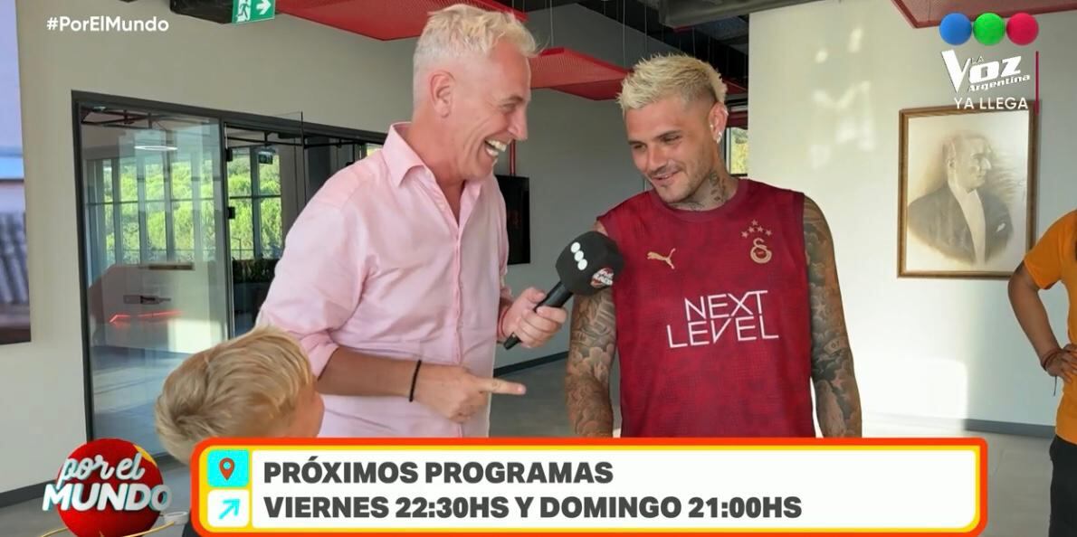 Marley junto a Mauro Icardi