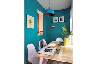 Antes y despues: un lavadero transformado en comedor diario