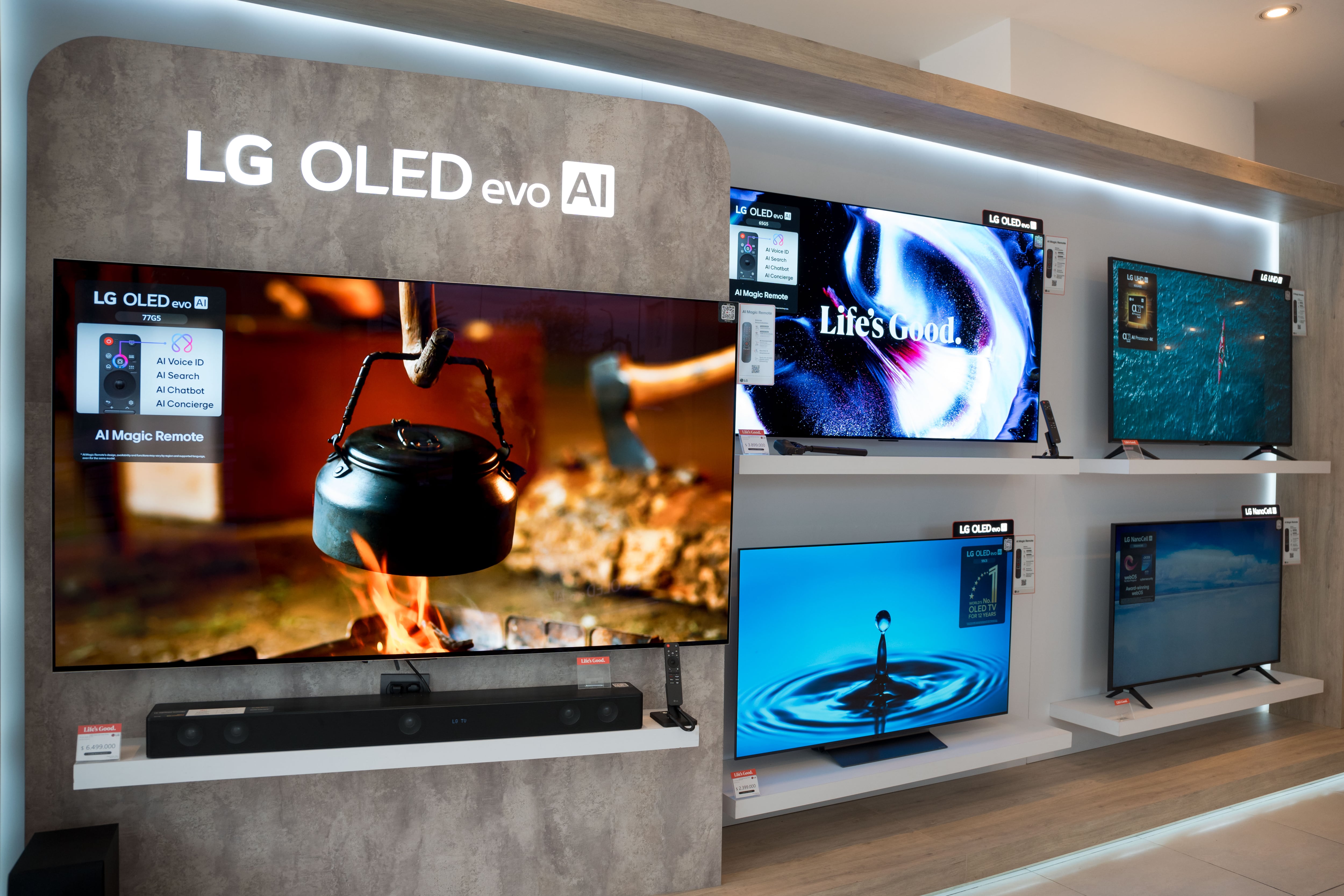 La diferentes variantes de televisores LG