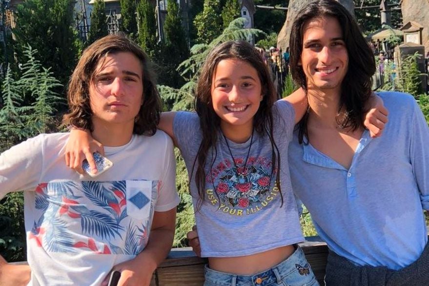 La historia de Romina Yan y Darío Giordano: se conocieron en los pasillos de un programa, vivieron un noviazgo corto y tuvieron tres hijos 7 Los hijos de Romina Yan reunidos años atrás: Valentín, Azul y Franco