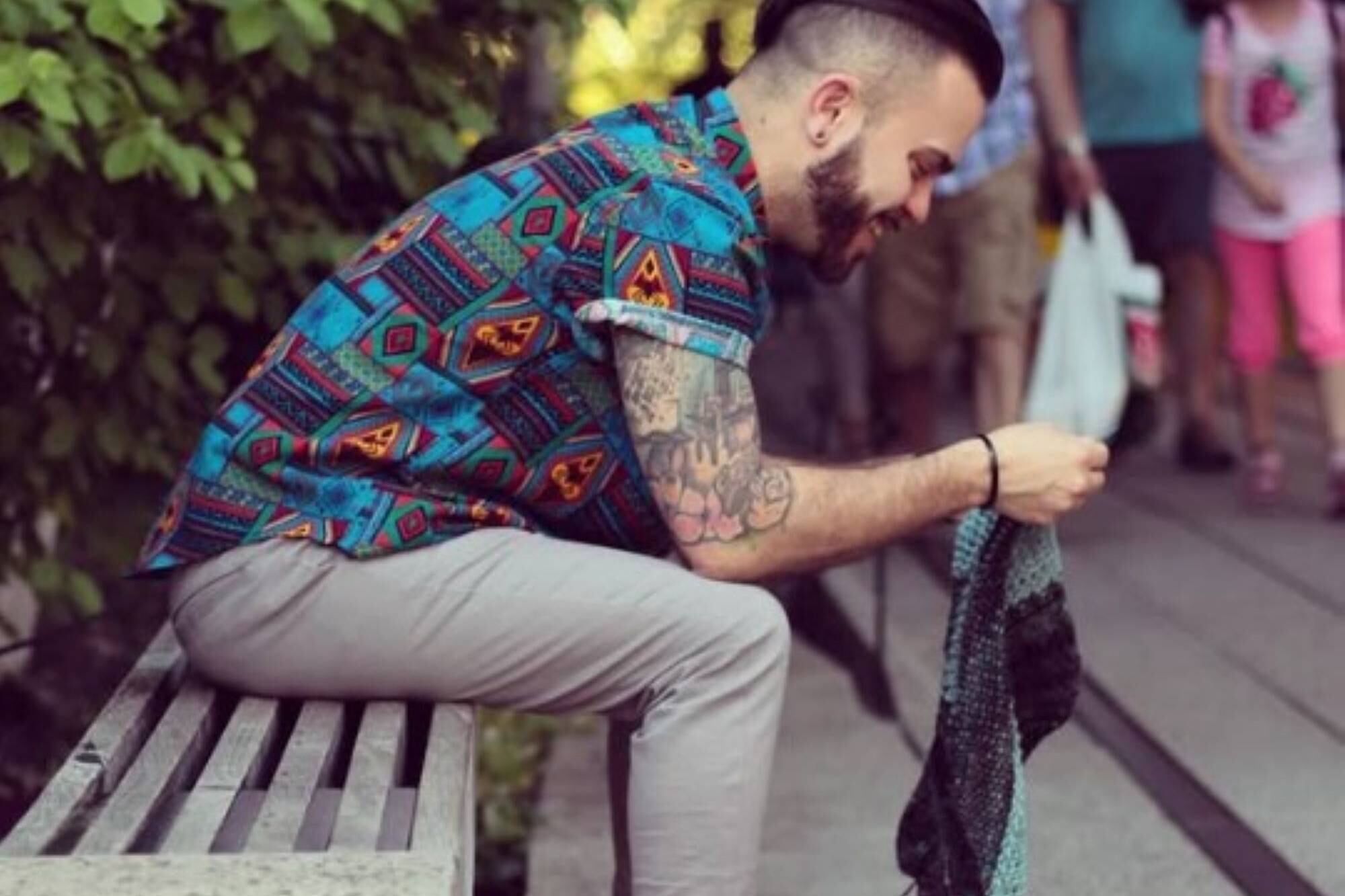 Boria descubrió su pasión por el tejido después de un sueño revelador