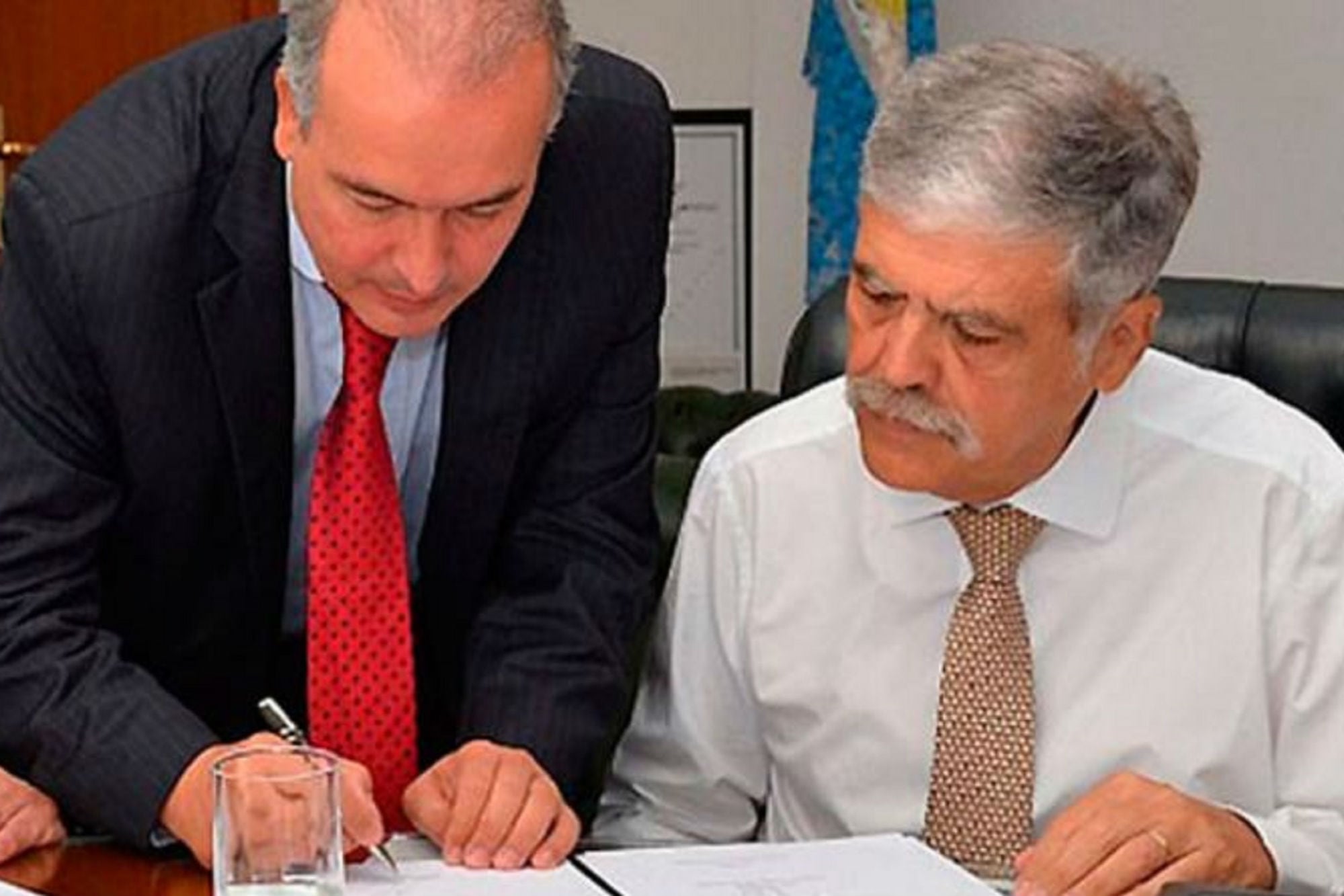 José López y Julio De Vido, ambos condenados en el caso Skanska