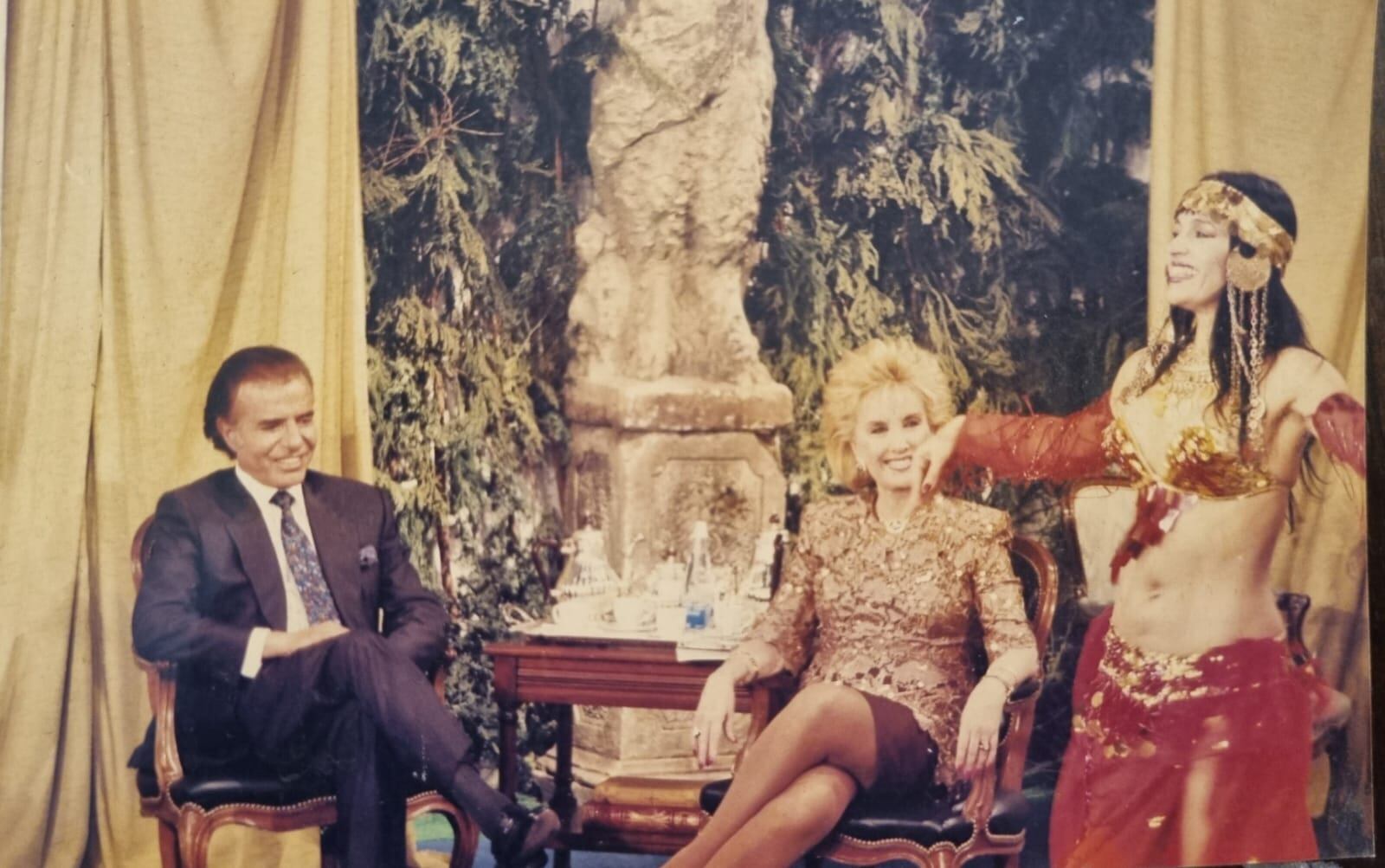 Fairuz fue invitada para bailarle a Menem en el programa de Mirtha Legrand de 1991