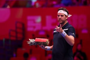 Del Potro no se aleja de las canchas y hasta se animó a saludar a sus fans en chino mandarín