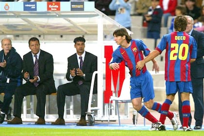 A 15 años del debut oficial en Barcelona: ingresó por Deco a siete minutos del final contra Espanyol