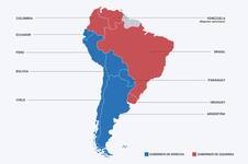 Así quedó el mapa político de América del Sur tras la victoria de Kast en Chile